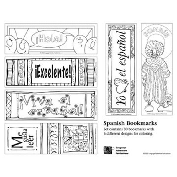 Spanish Bookmarks Language Adventure