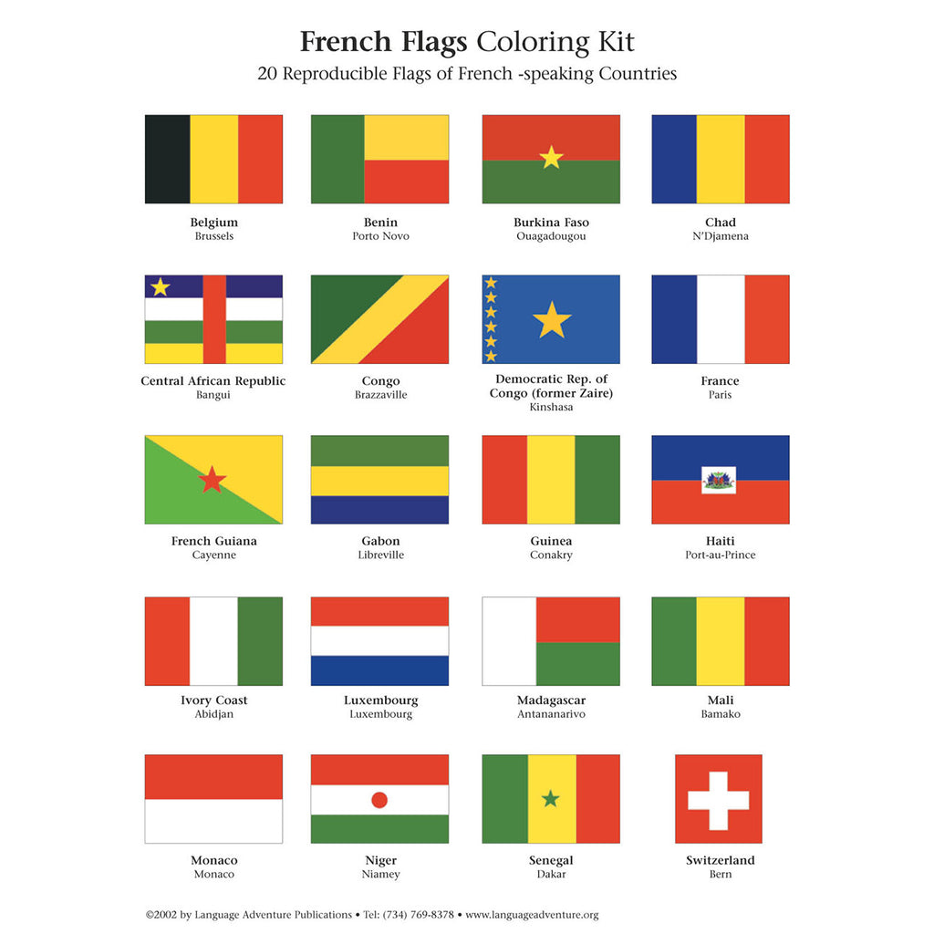 French Flags – Coloring Kit